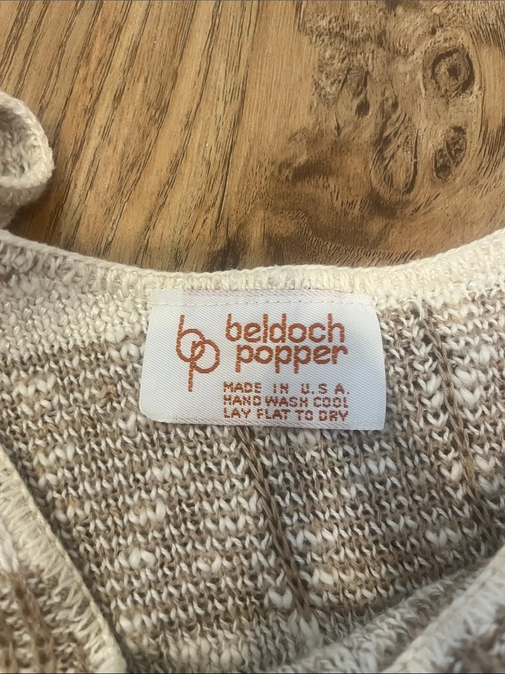 Beldoch Popper Vintage Sweater